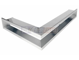 Kratka kominkowa otwarta narożna 60x40x6cm inox lewa