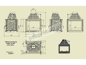 Wkład kominkowy Zuzia 16 kW tunel + dolot