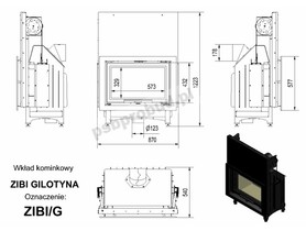Wkład kominkowy ZIBI 12 gilotyna
