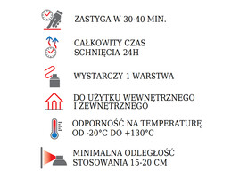 HQS lakier farba marker z zaworem 360 stopni 500ml spray różne kolory