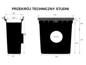  BIELBET studnia zbiorcza odwodnienie H55 tworzywo