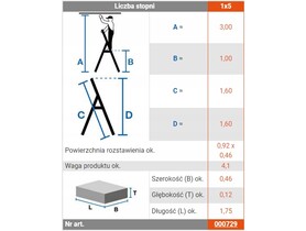 KRAUSE drabina 5-stopniowa