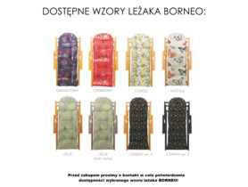 Komfortowy drewniany leżak Borneo