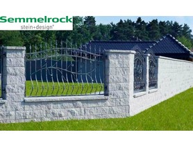 Semmelrock System ogrodzeniowy Sonnblick kolor szary granit